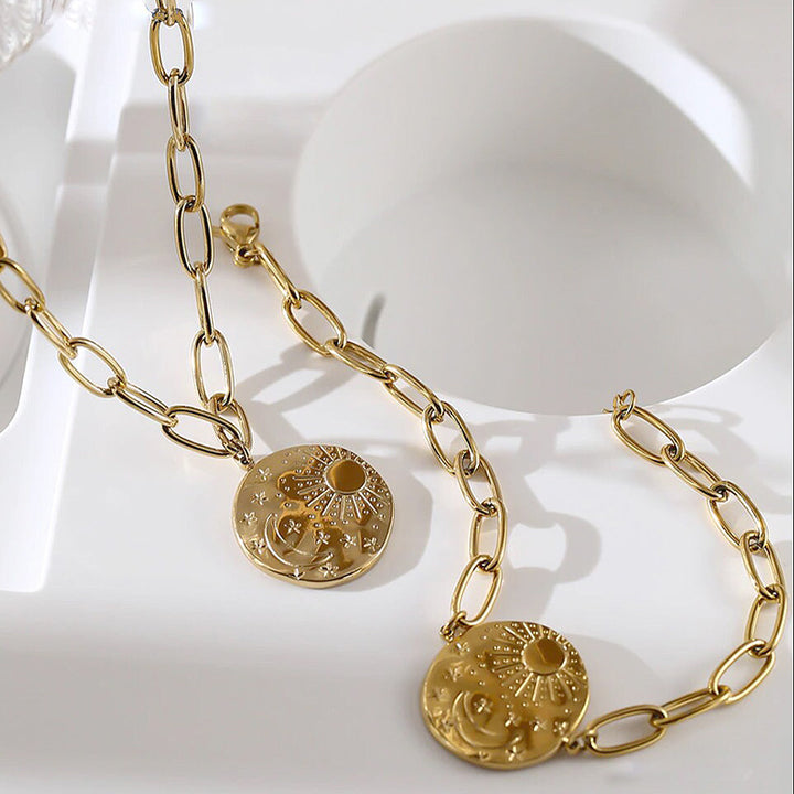 Celeste Sun Moon & Stars Bracelet and Necklace