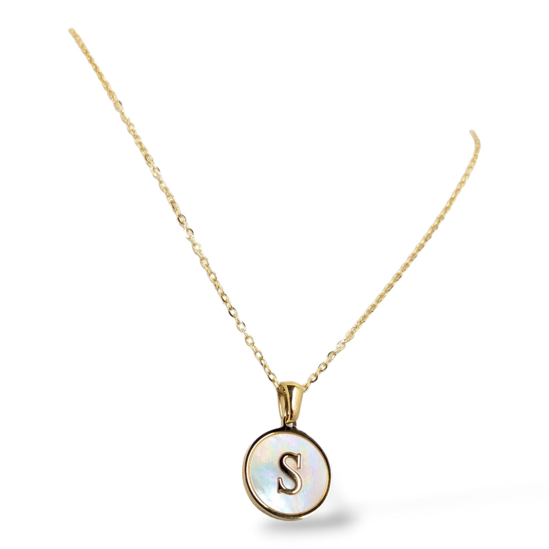 Shell Initial Necklace