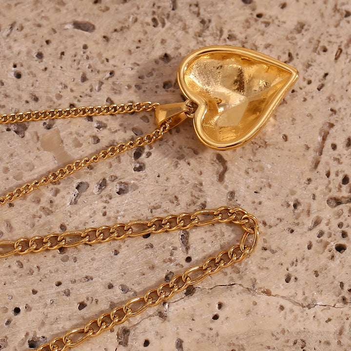 Amour Necklace (Double-layered with heart)