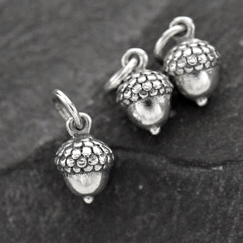 Sterling Silver Acorn Charm