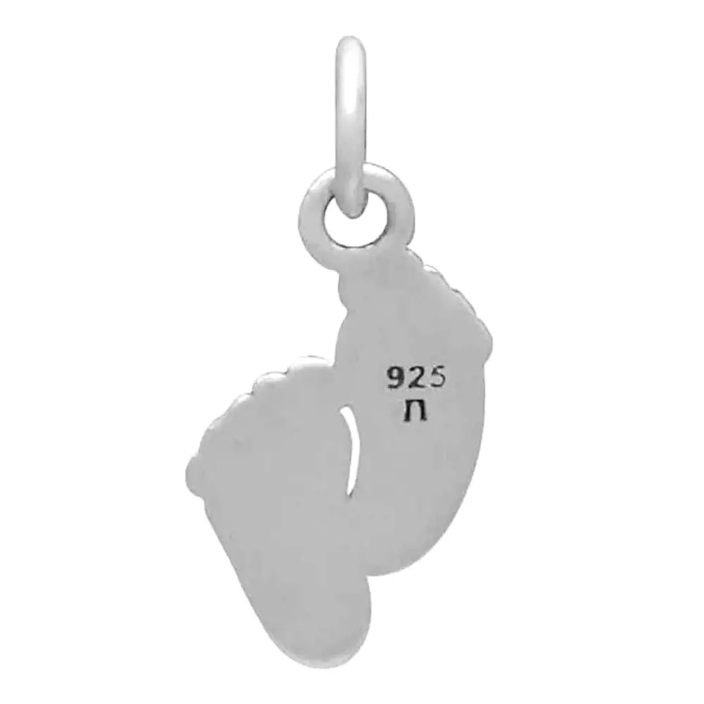 Sterling Silver Baby Feet Charm