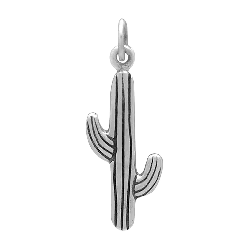 Sterling Silver Cactus Charm