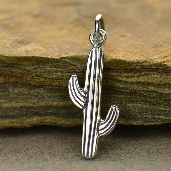 Sterling Silver Cactus Charm