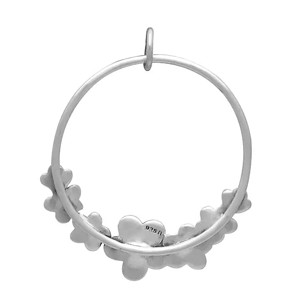Sterling Silver Cherry Blossom Pendant