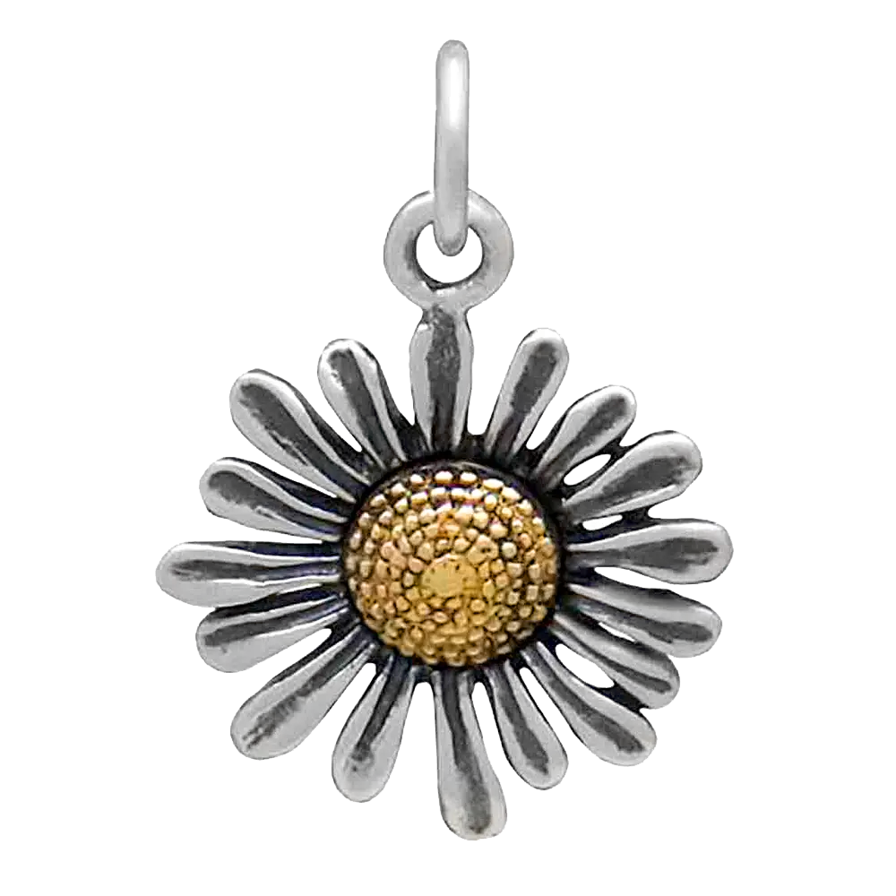Sterling Silver Daisy Charm