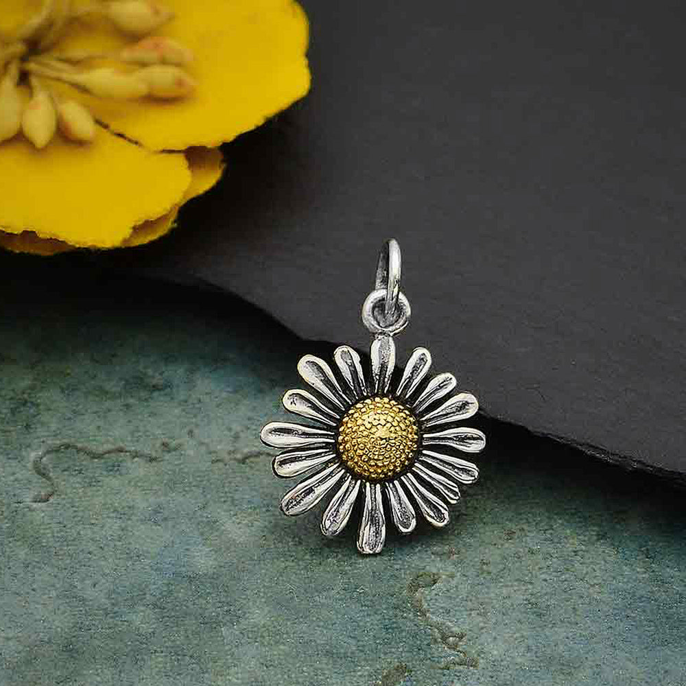 Sterling Silver Daisy Charm