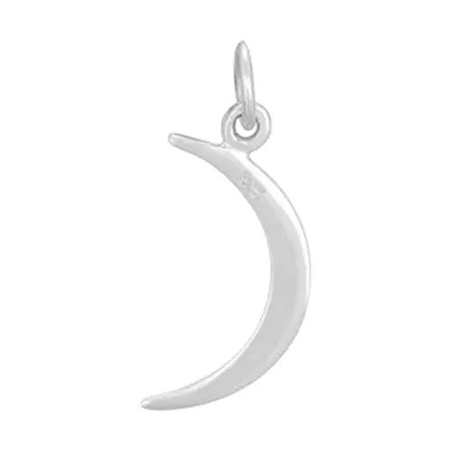 Sterling Silver Moon Charm Silver