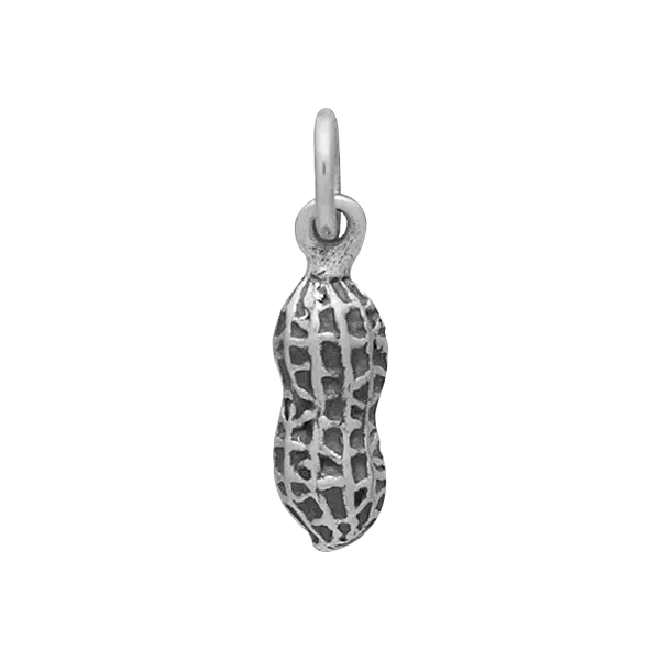 Sterling Silver Peanut Charm