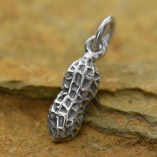 Sterling Silver Peanut Charm