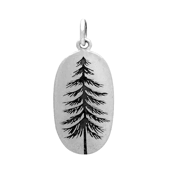 Sterling Silver Pine Tree Charm
