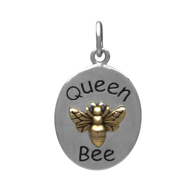 Sterling Silver Queen Bee Charm