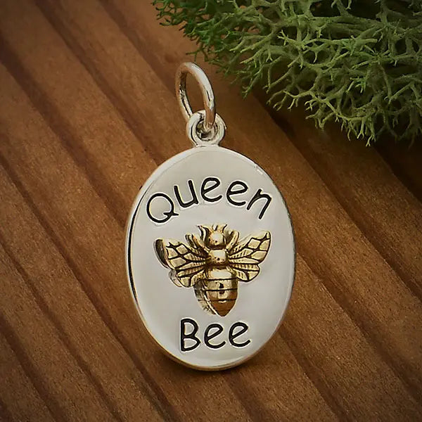 Sterling Silver Queen Bee Charm