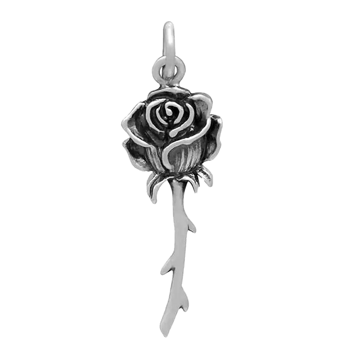 Sterling Silver Rose Thorn Charm