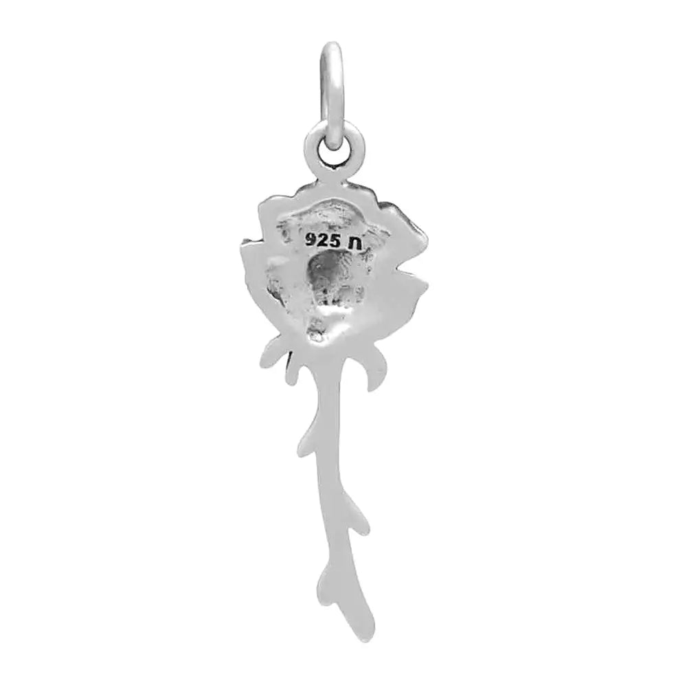 Sterling Silver Rose Thorn Charm