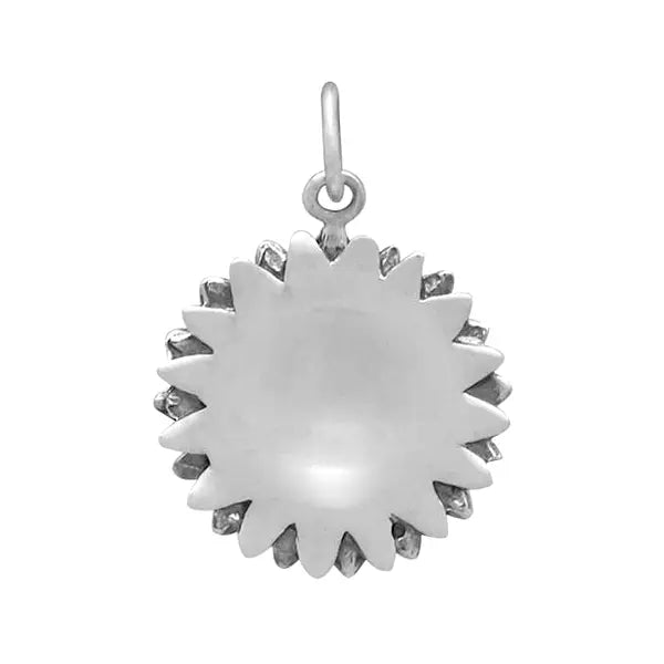 Sterling Silver Sunflower Bee Charm