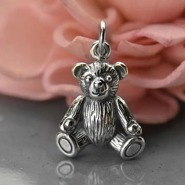 Sterling Silver Teddy Bear Charm