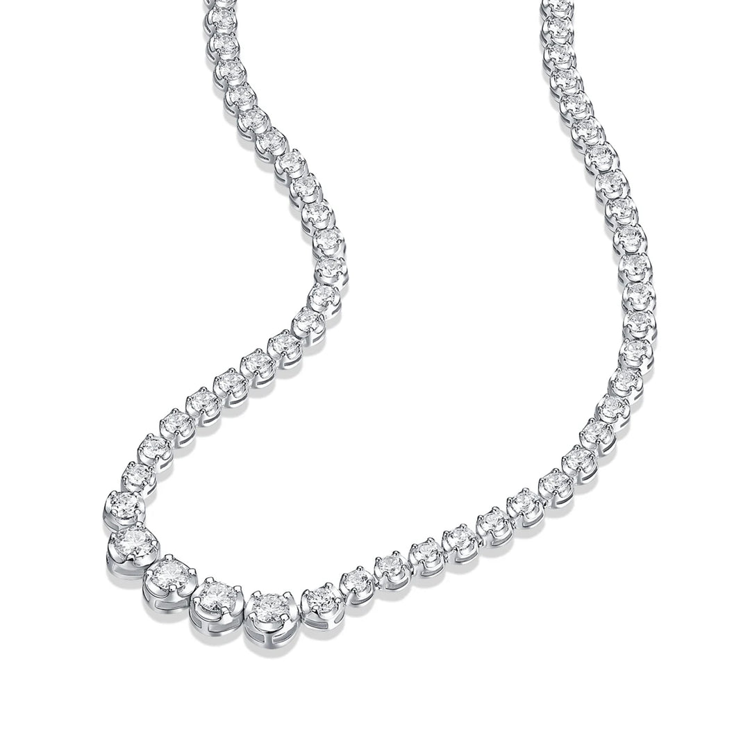 Arctic Elegance Tennis Moissanite Necklace