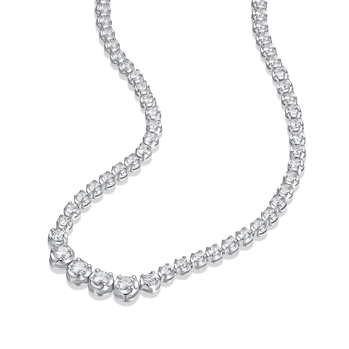 Arctic Elegance Tennis Moissanite Necklace