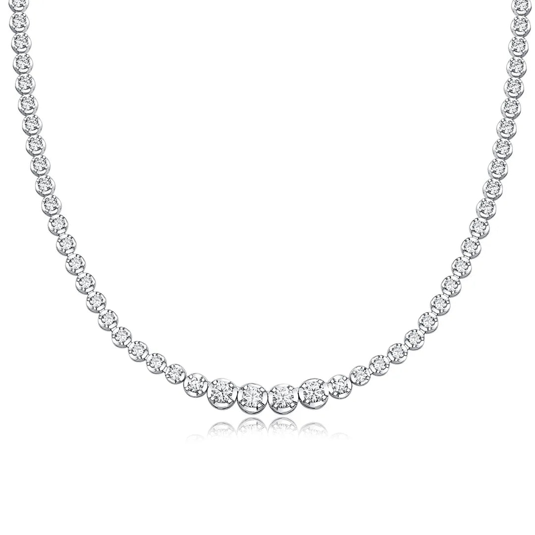 Arctic Elegance Tennis Necklace