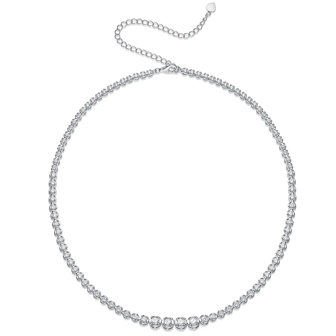 Arctic Elegance Tennis Moissanite Necklace