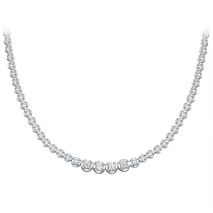 Arctic Elegance Tennis Moissanite Necklace