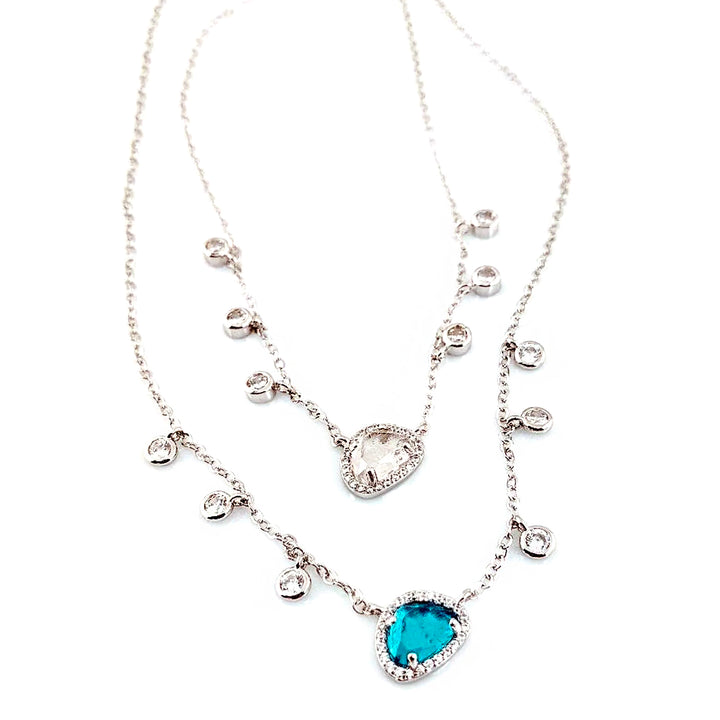 Cubic Zirconia Stone Necklace