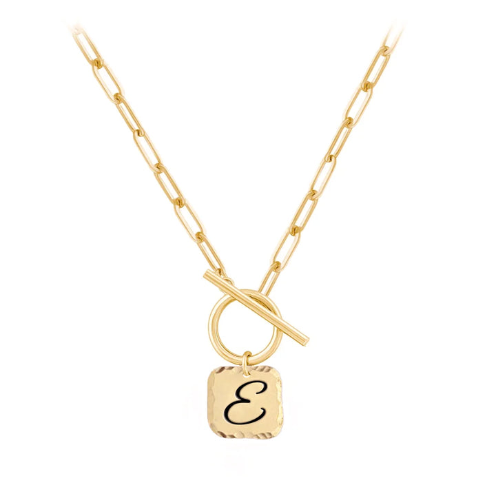 Esme Square Initial Necklace