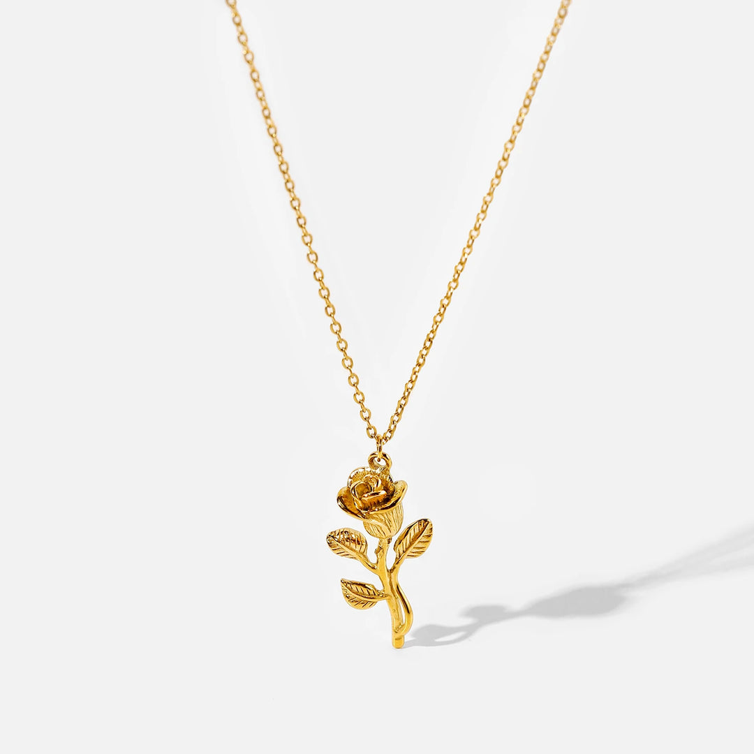 3D Rose Necklace