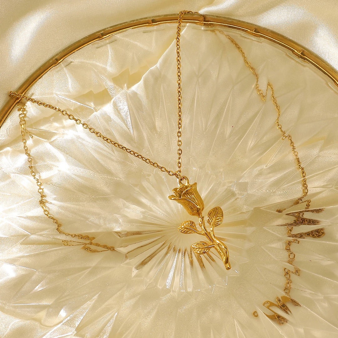 3D Rose Necklace