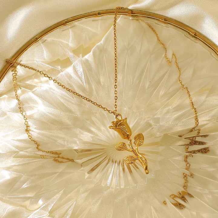 3D Rose Necklace