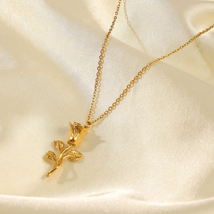 3D Rose Necklace