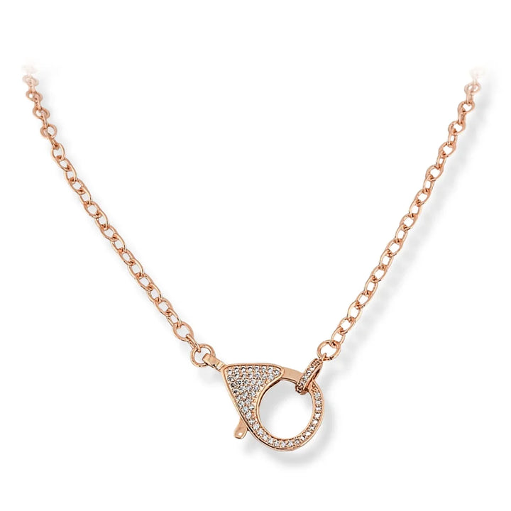 Jules Pave Carabiner Necklace