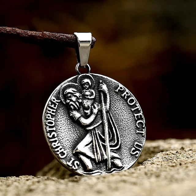 Guardian's Grace Necklace (St. Christopher Pendant)