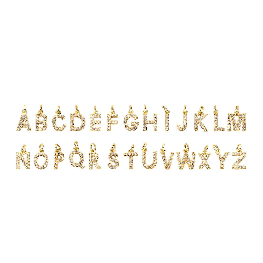 Pixie Pave Initial Necklace