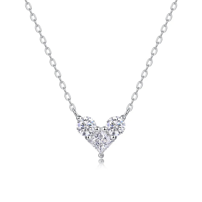 Whispering Heart Moissanite Necklace