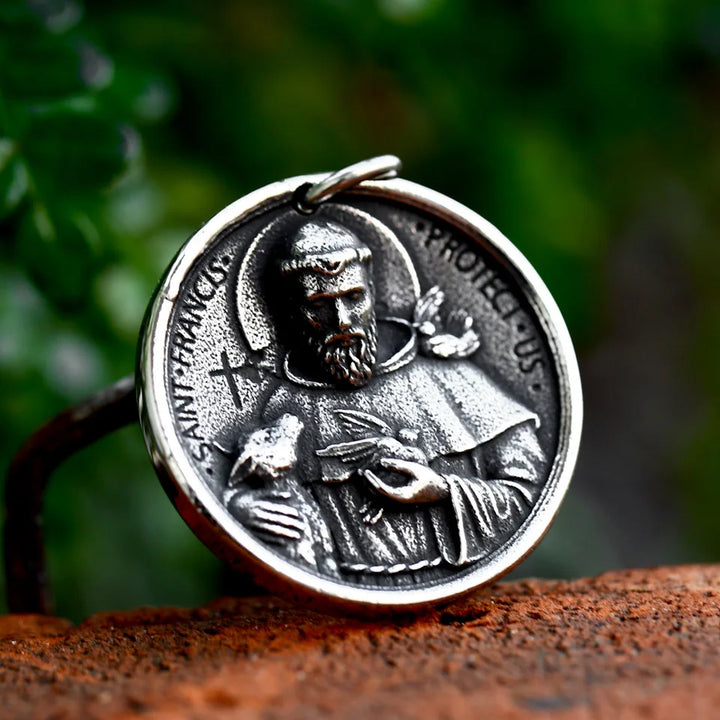 Holy Figure Necklace (St. Francis Pendant)