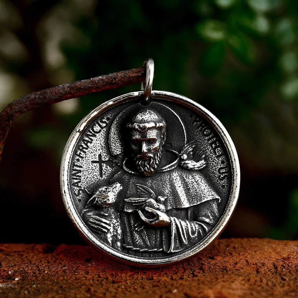 Holy Figure Necklace (St. Francis Pendant)