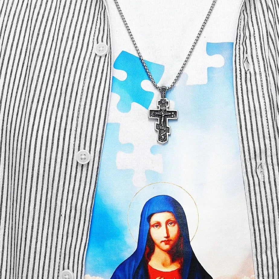 Devotion Necklace (Vintage Cross Pendant)