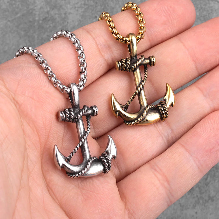Mariner's Promise Necklace (Nautical Anchor Pendant)