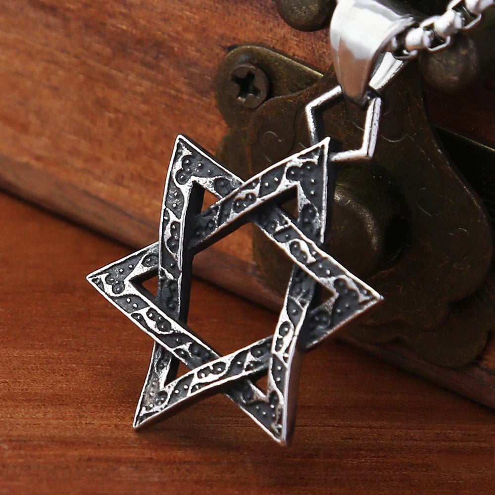 Vintage Hexagram Necklace (Star of David)
