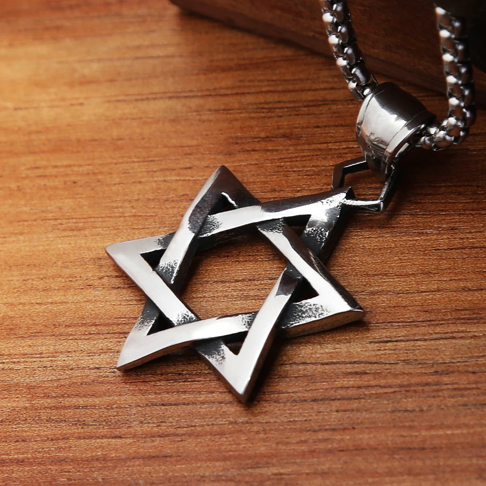 Vintage Hexagram Necklace (Star of David)