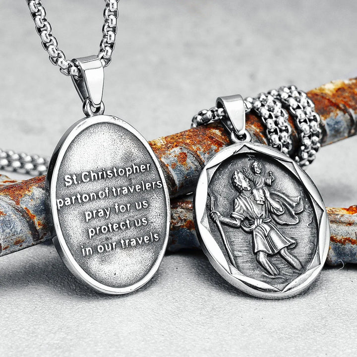Voyager's Guardian Necklace (Saint Christopher Pendant)