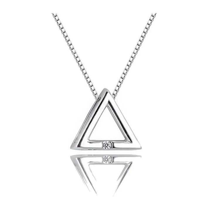 Harmony Triangle Necklace in Sterling Silver
