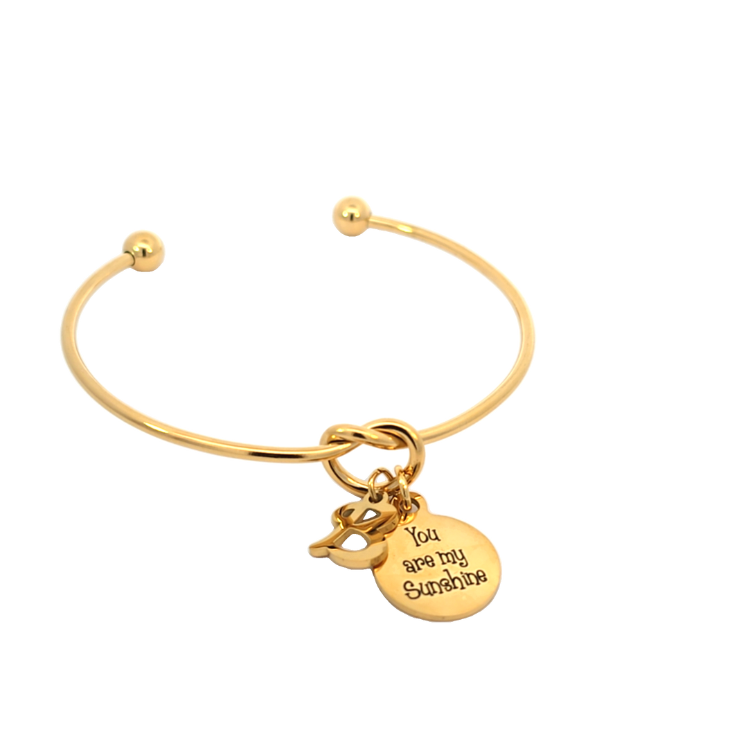 Personalized You are my Sunshine Knot Bracelet