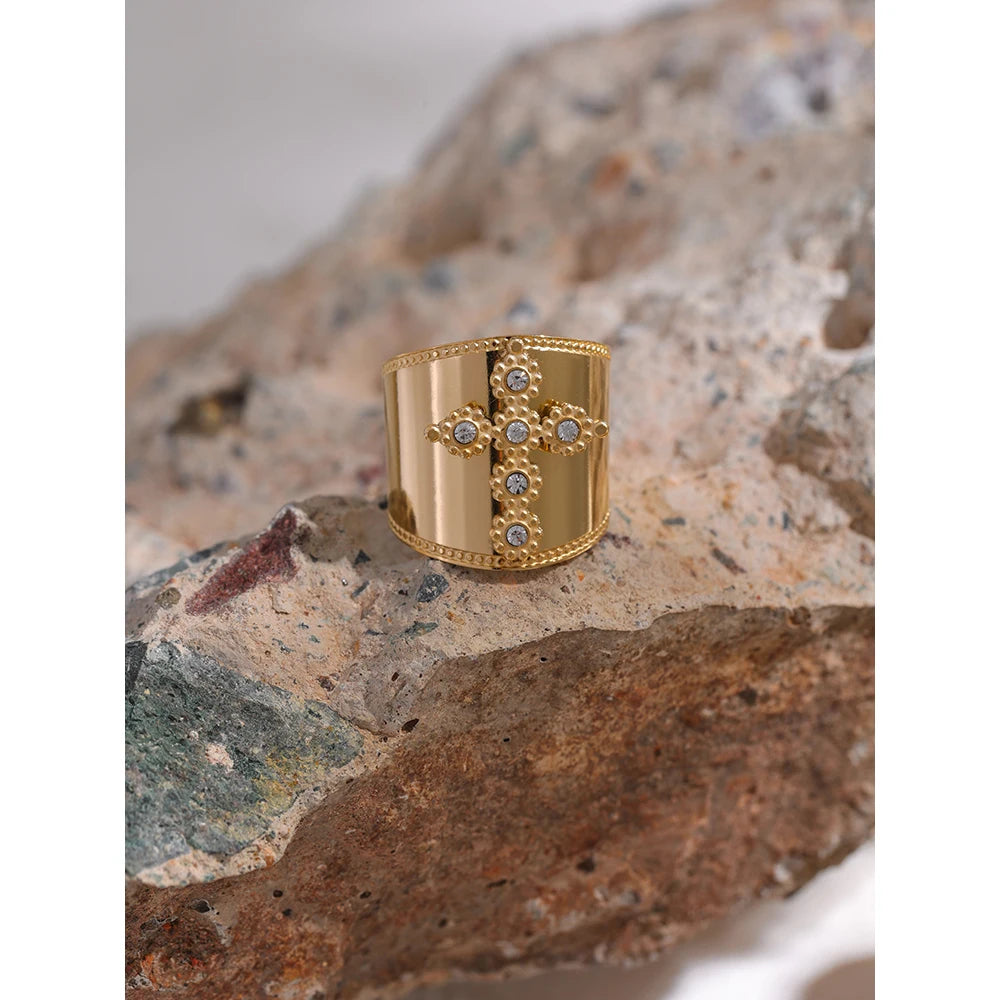 Luminous Cross Ring