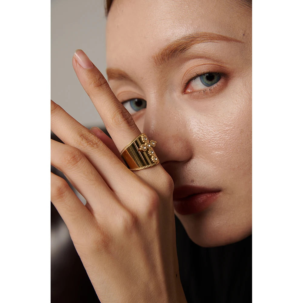 Luminous Cross Ring