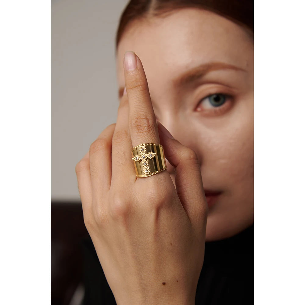 Luminous Cross Ring