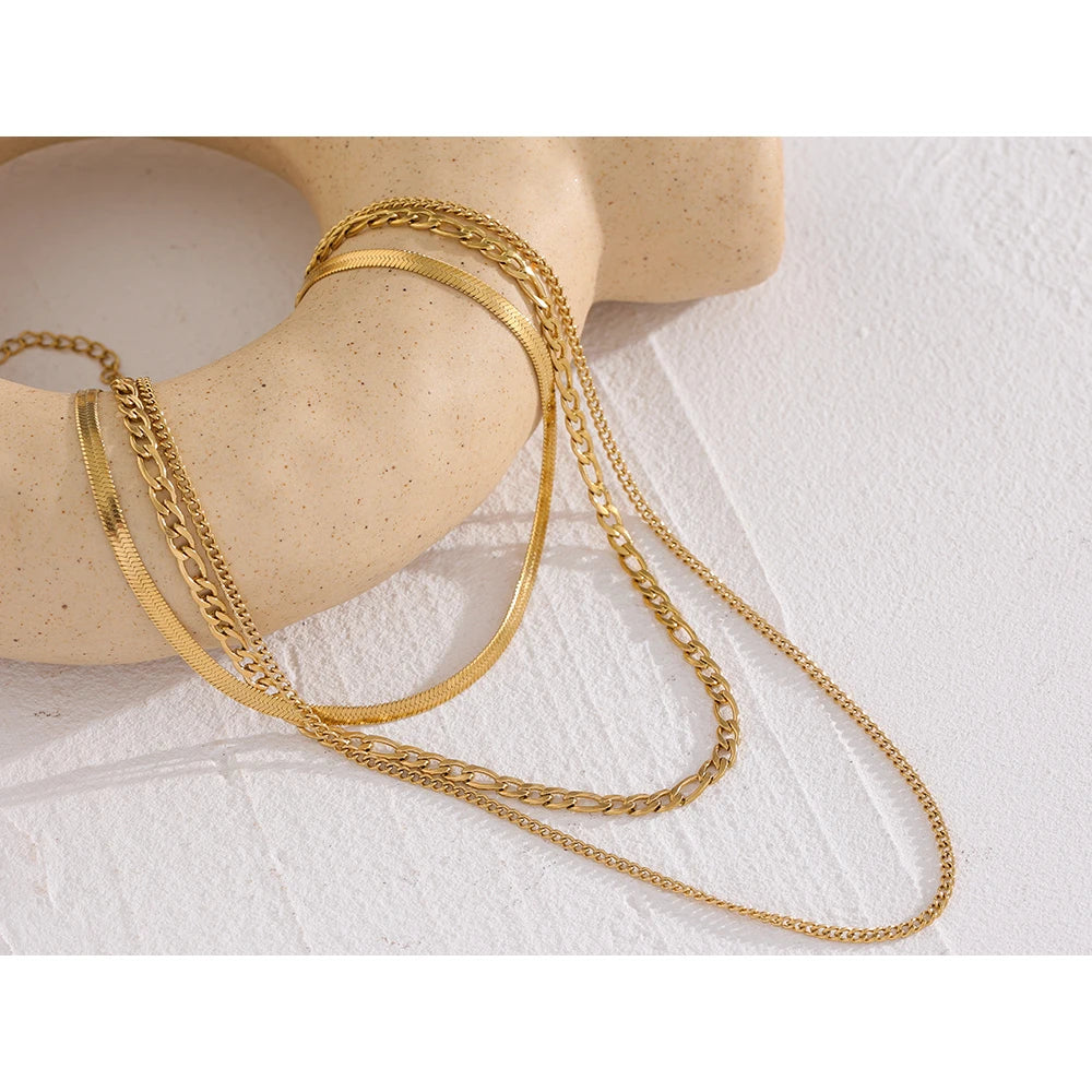 Cascading Trio Necklace Set
