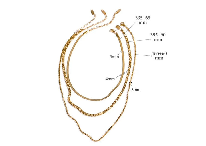Cascading Trio Necklace Set