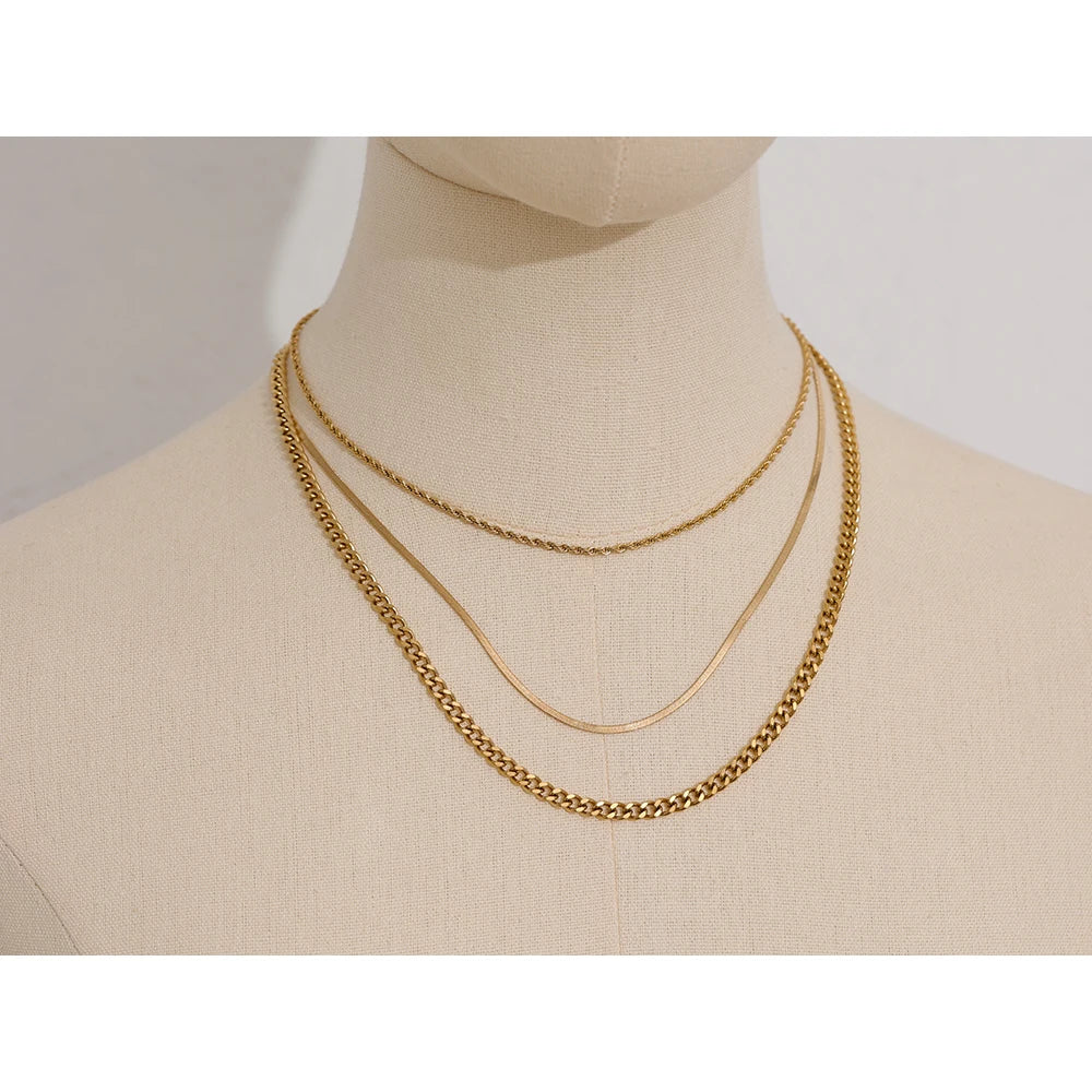 Cascading Trio Necklace Set